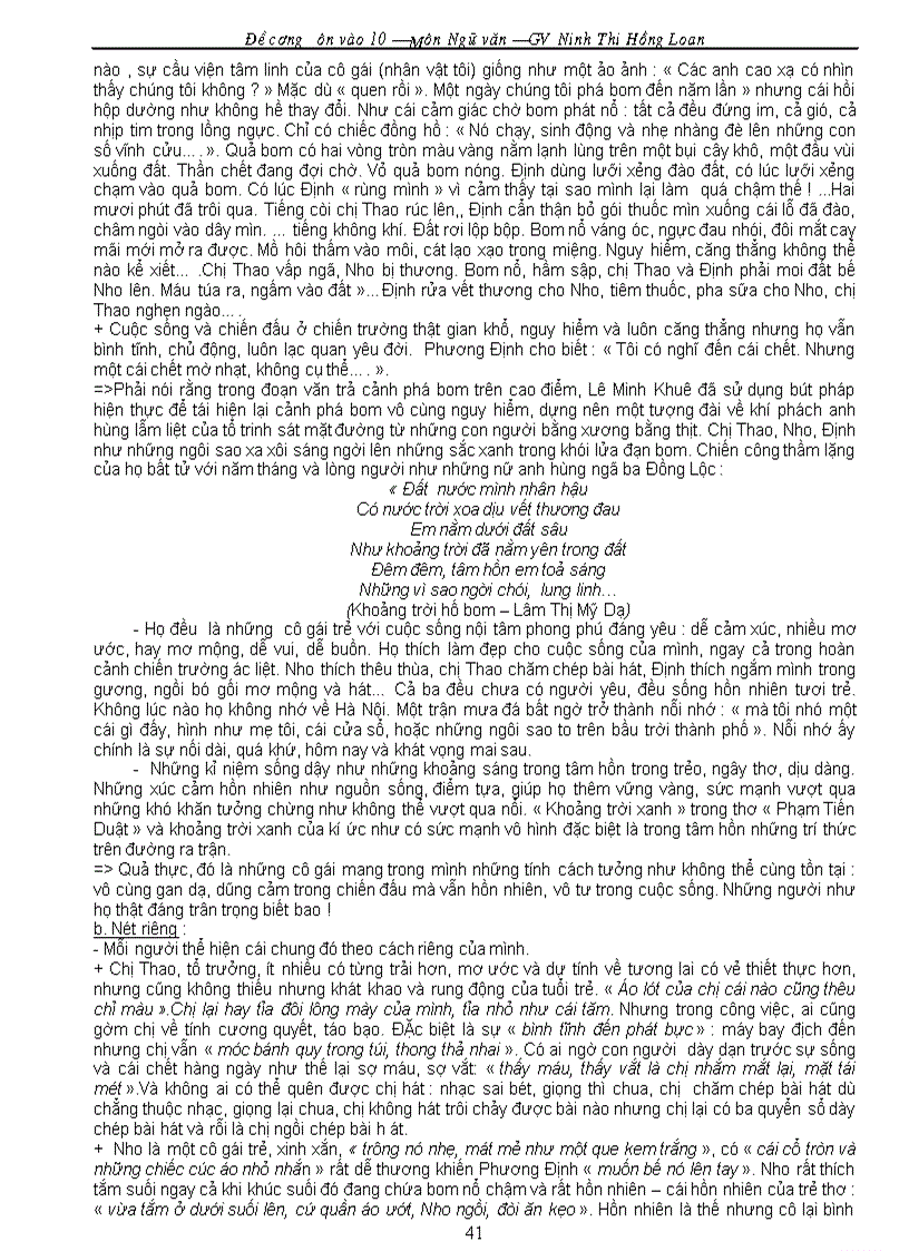 image for page Giáo án ôn thi vào lớp 10 Môn văn