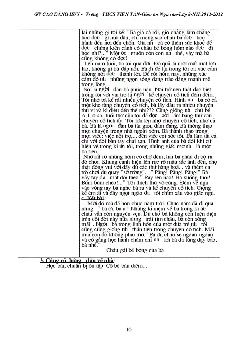 image for page Giáo án phụ đạo ngữ văn 8