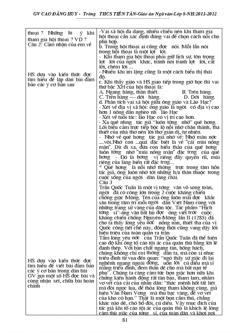 image for page Giáo án phụ đạo ngữ văn 8