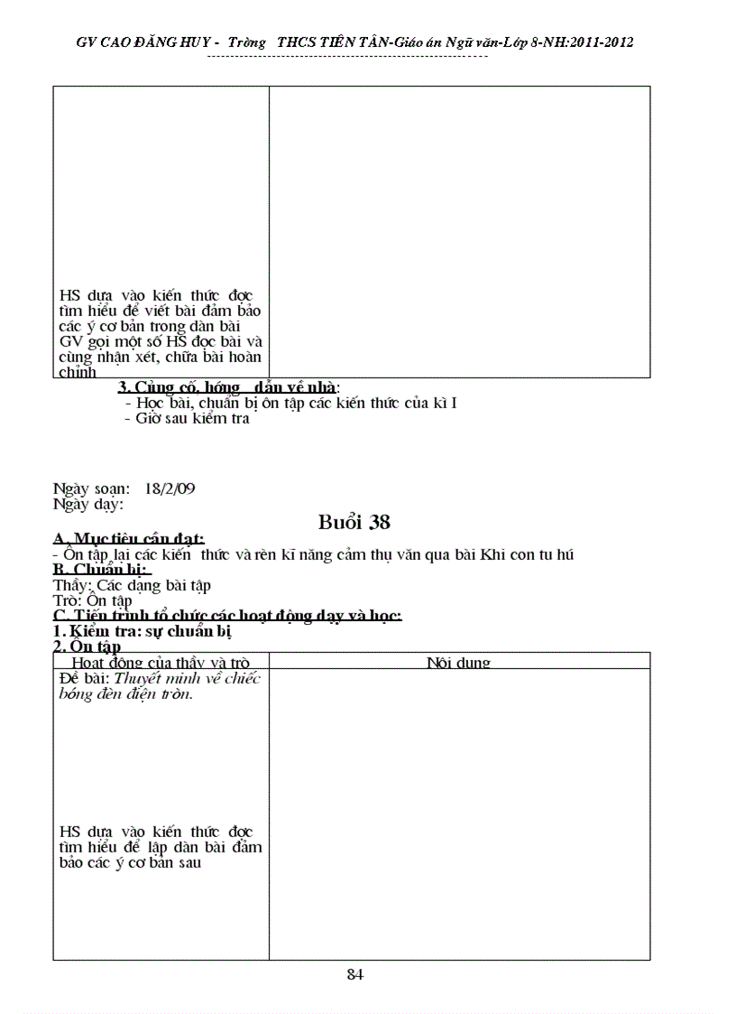 image for page Giáo án phụ đạo ngữ văn 8