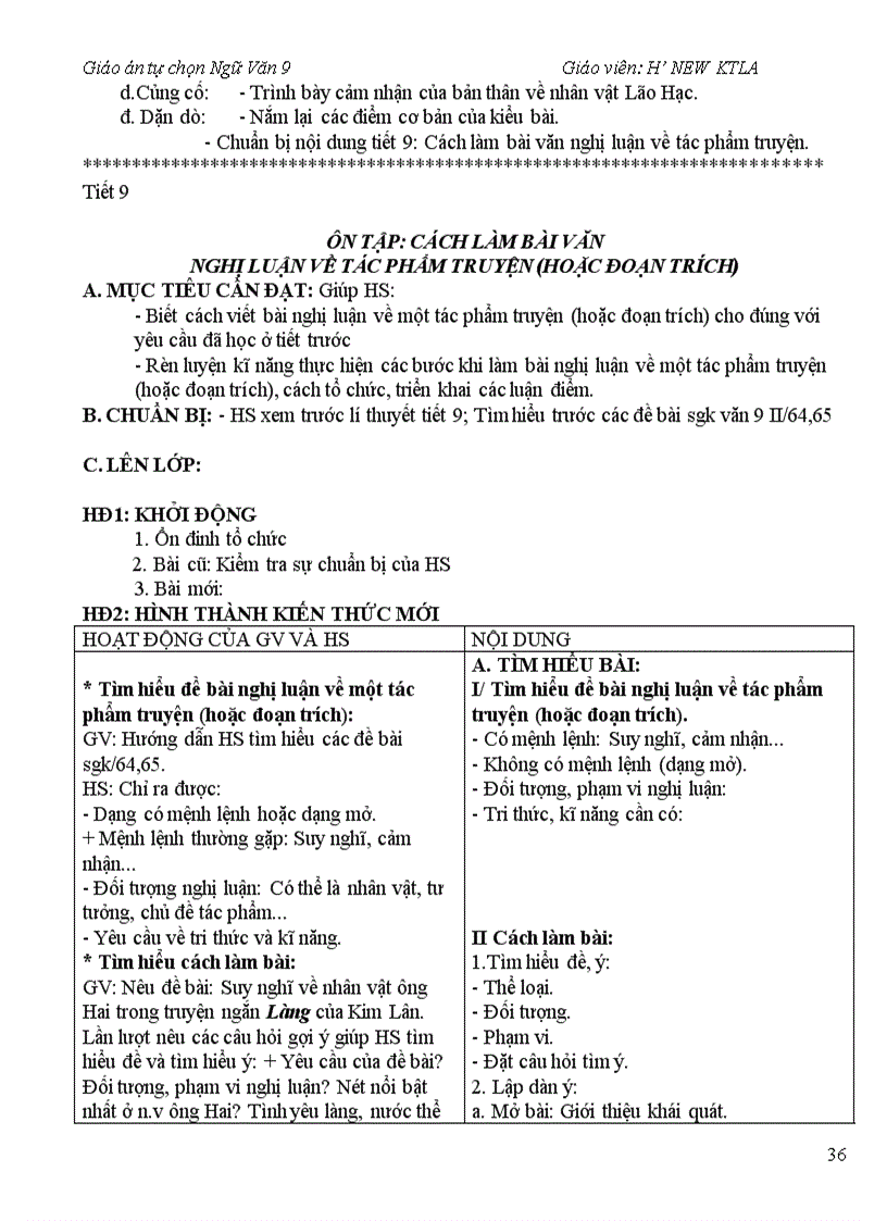 image for page Giao an tu chon 9 hoan hao