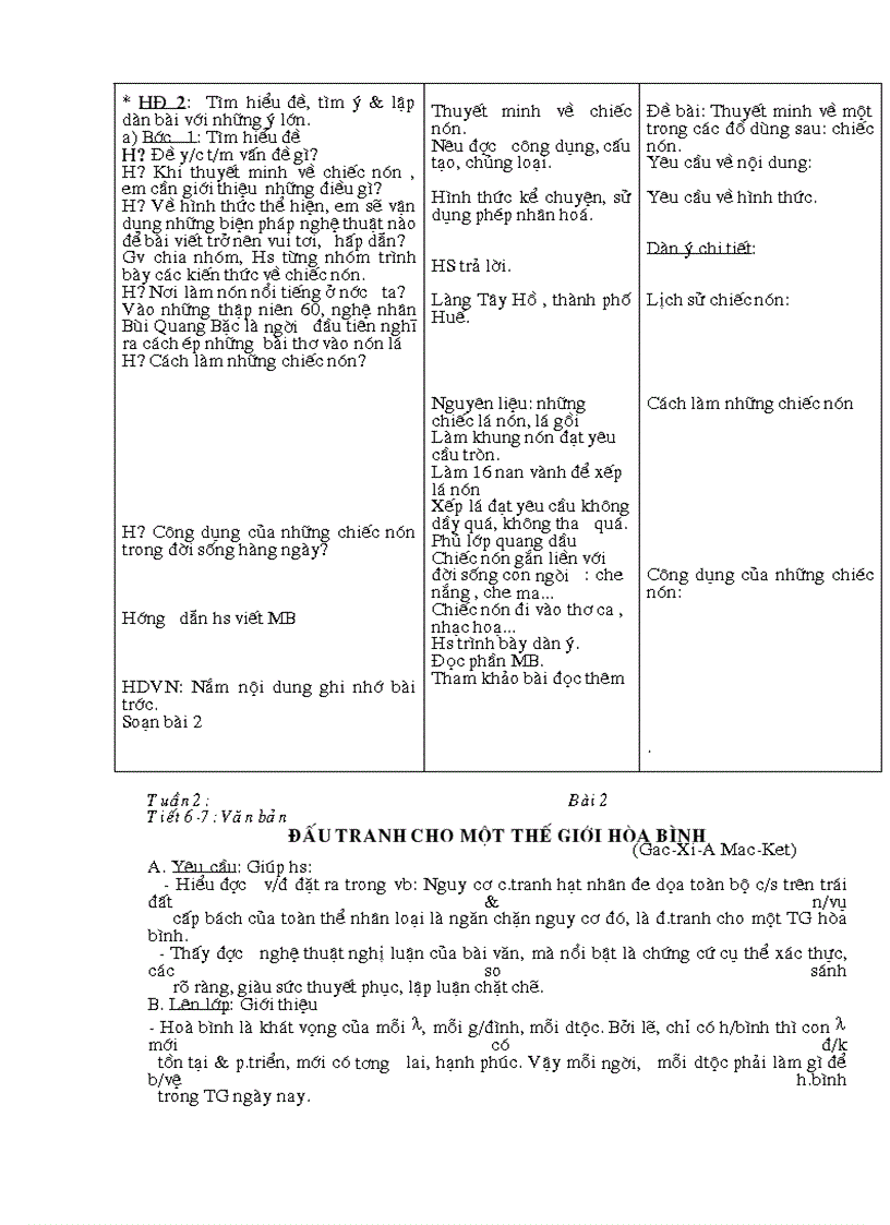 image for page Giáo án văn 9 3 cột cả năm