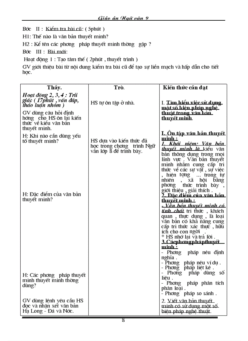 image for page Giao an Van 9 Chuan 3 cot