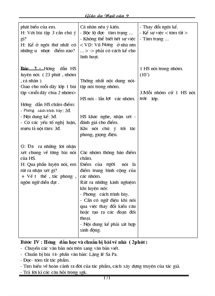 image for page Giao an Van 9 Chuan 3 cot