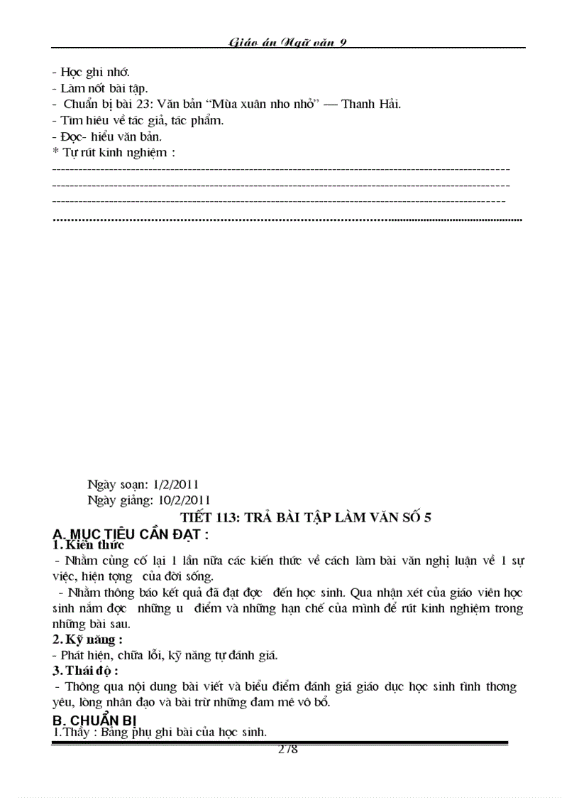 image for page Giao an Van 9 Chuan 3 cot