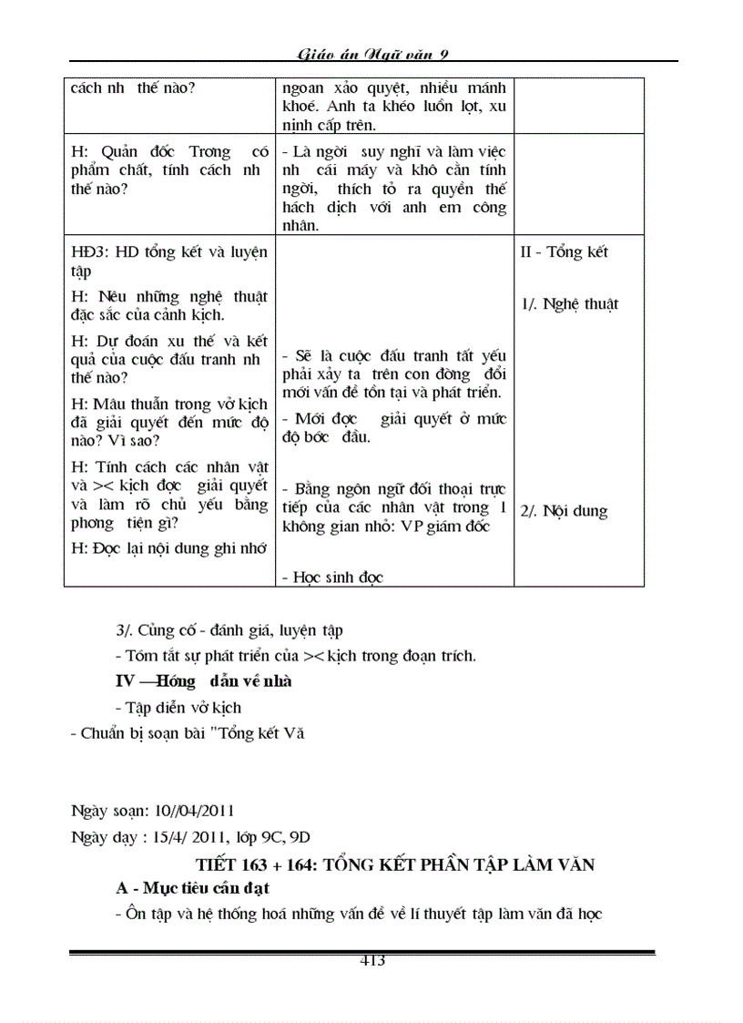 image for page Giao an Van 9 Chuan 3 cot