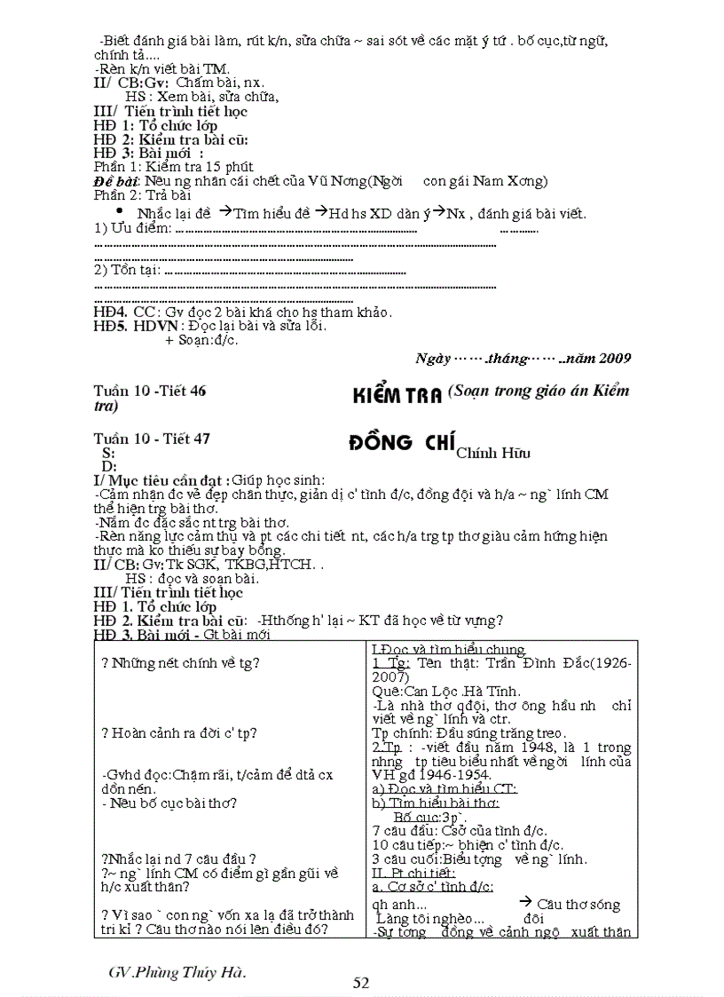 image for page Giao An Van 9 chuan khong can chinh