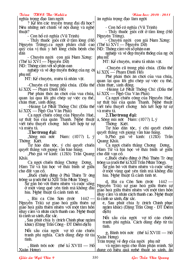 image for page Giáo án Văn 9 CN