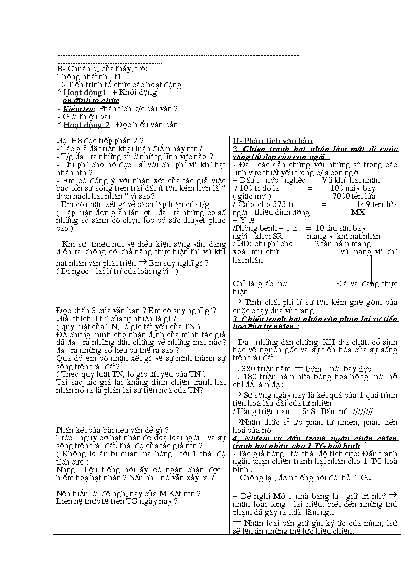 image for page Giáo án văn 9 học kì I