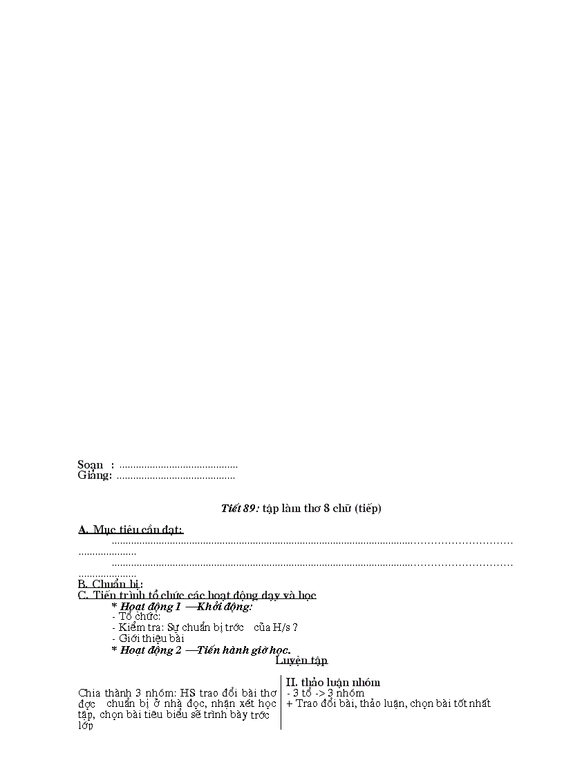 image for page Giáo án văn 9 học kì I