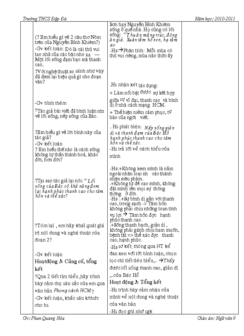 image for page Giao an van 9 soan theo 4 cot