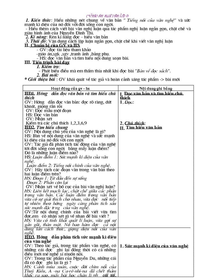 image for page Giáo án văn 9 tuần 19 20 kì II