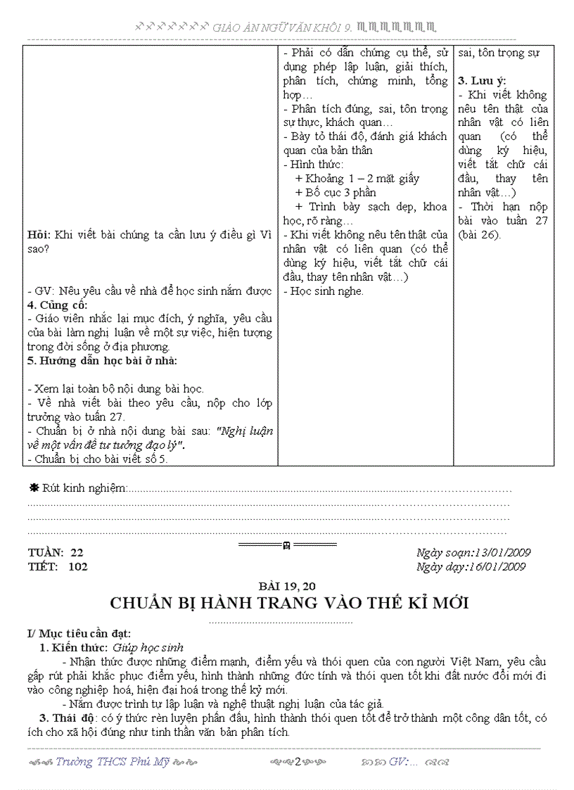 image for page GIÁO ÁN VĂN 9 TUẦN 22 3 Cột