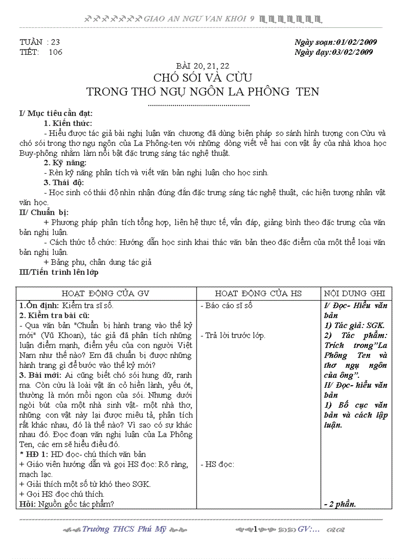 image for page GIÁO ÁN VĂN 9 TUẦN 23 3 Cột