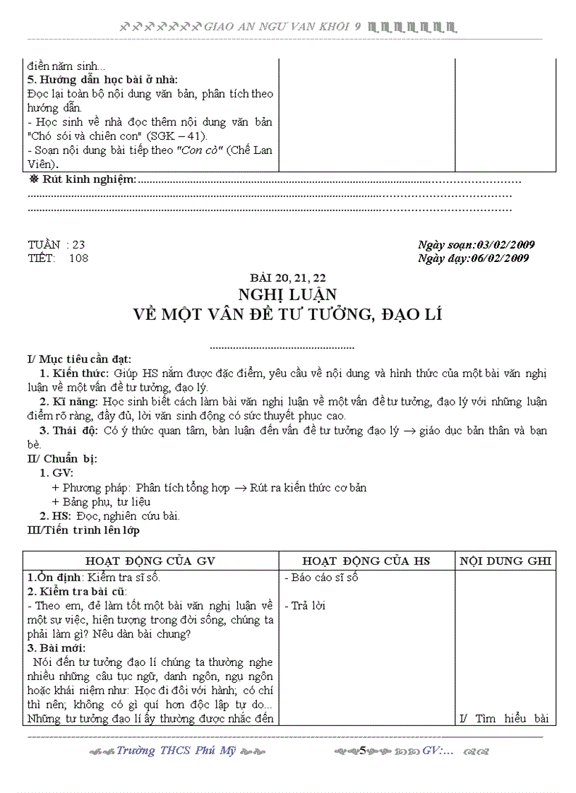 image for page GIÁO ÁN VĂN 9 TUẦN 23 3 Cột