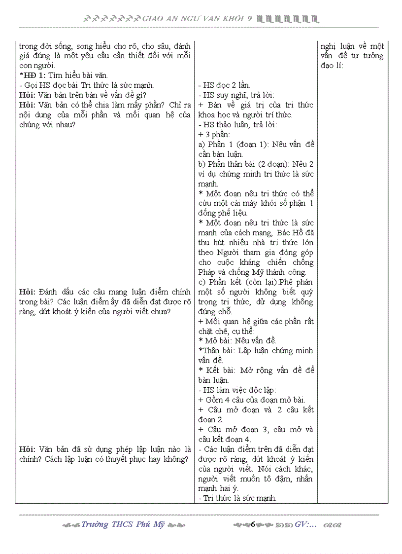 image for page GIÁO ÁN VĂN 9 TUẦN 23 3 Cột