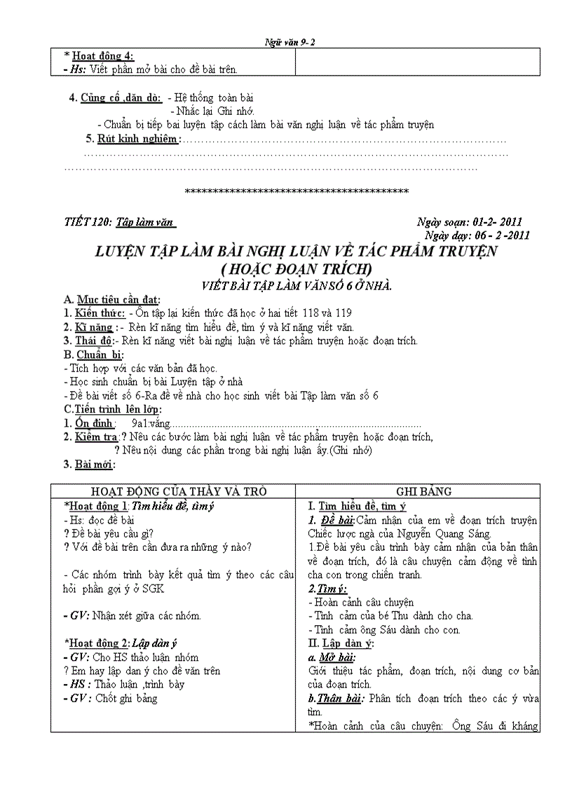 image for page Giáo án văn 9 tuần 25 chuan