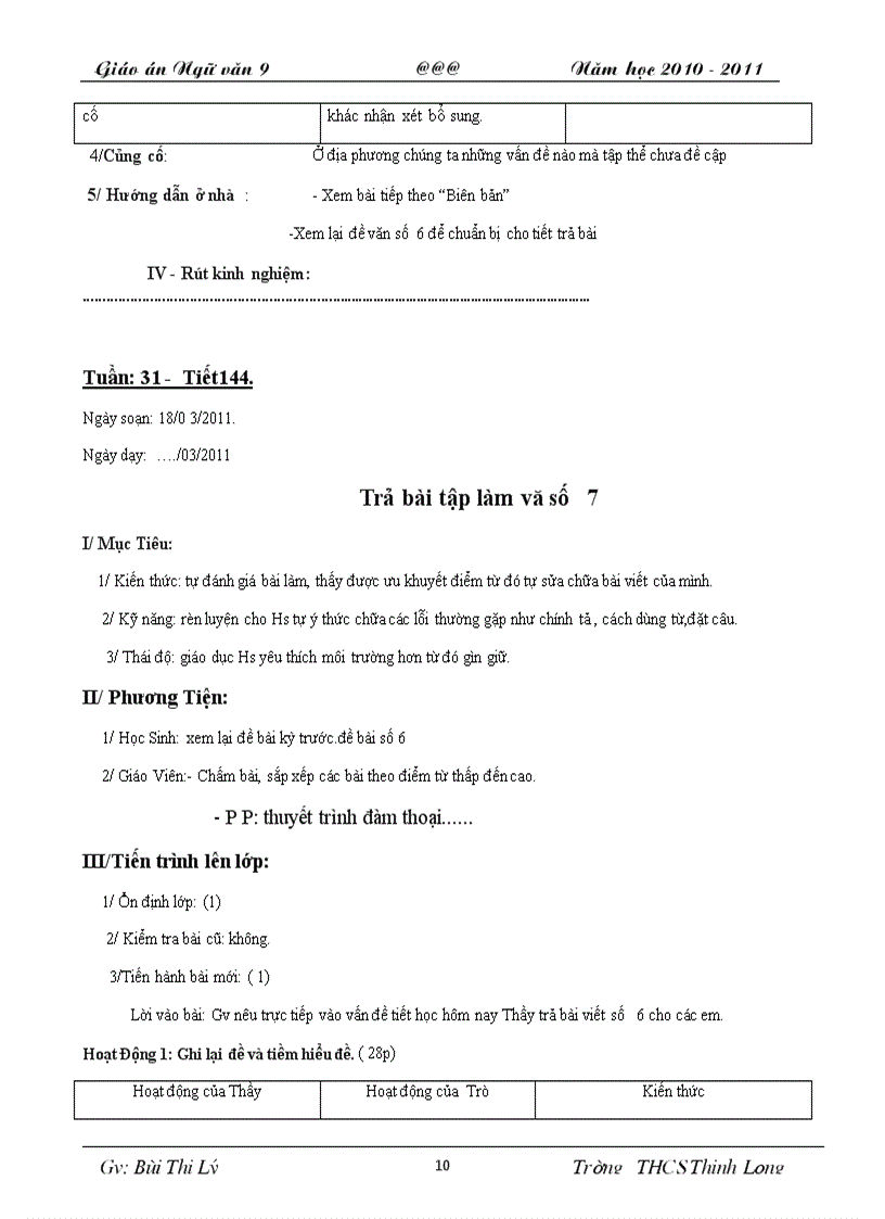 image for page Giáo án văn 9 tuàn 31 35