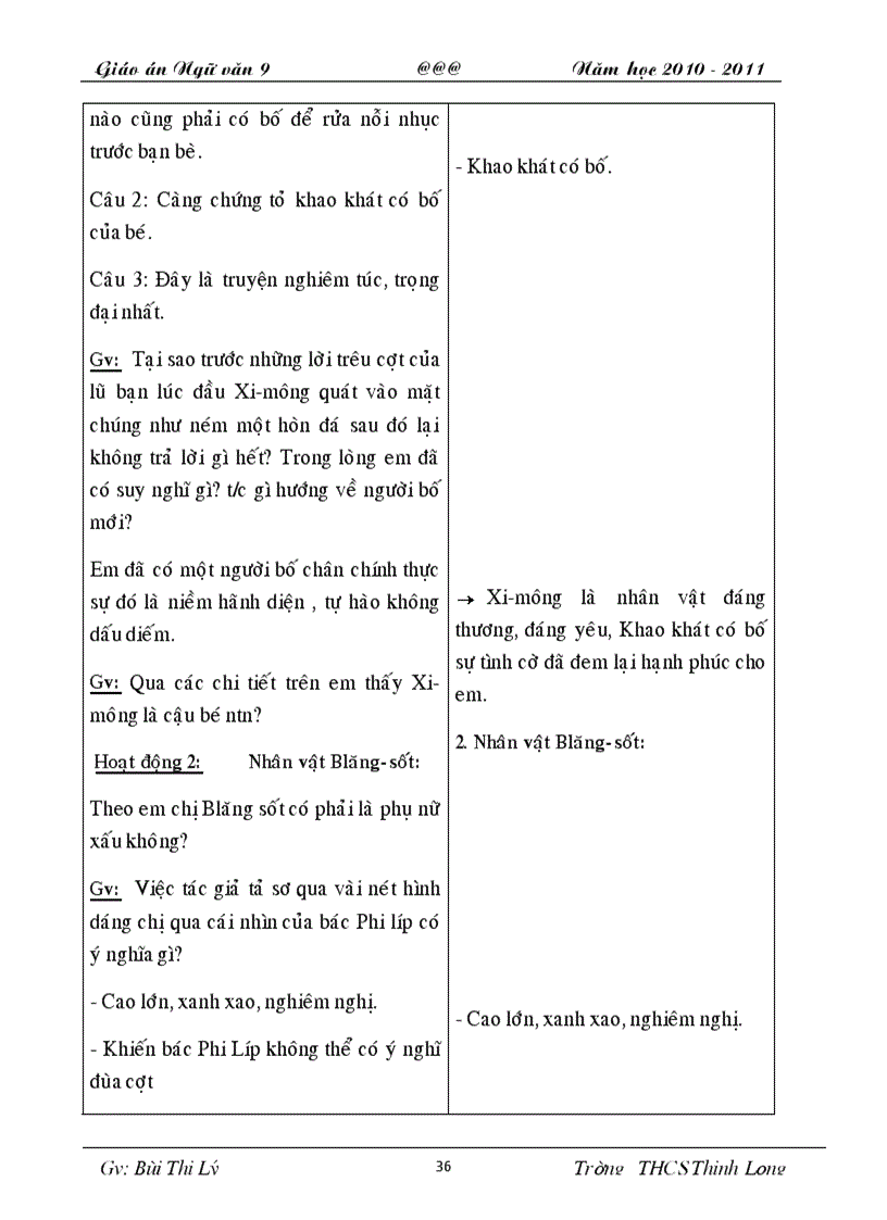 image for page Giáo án văn 9 tuàn 31 35