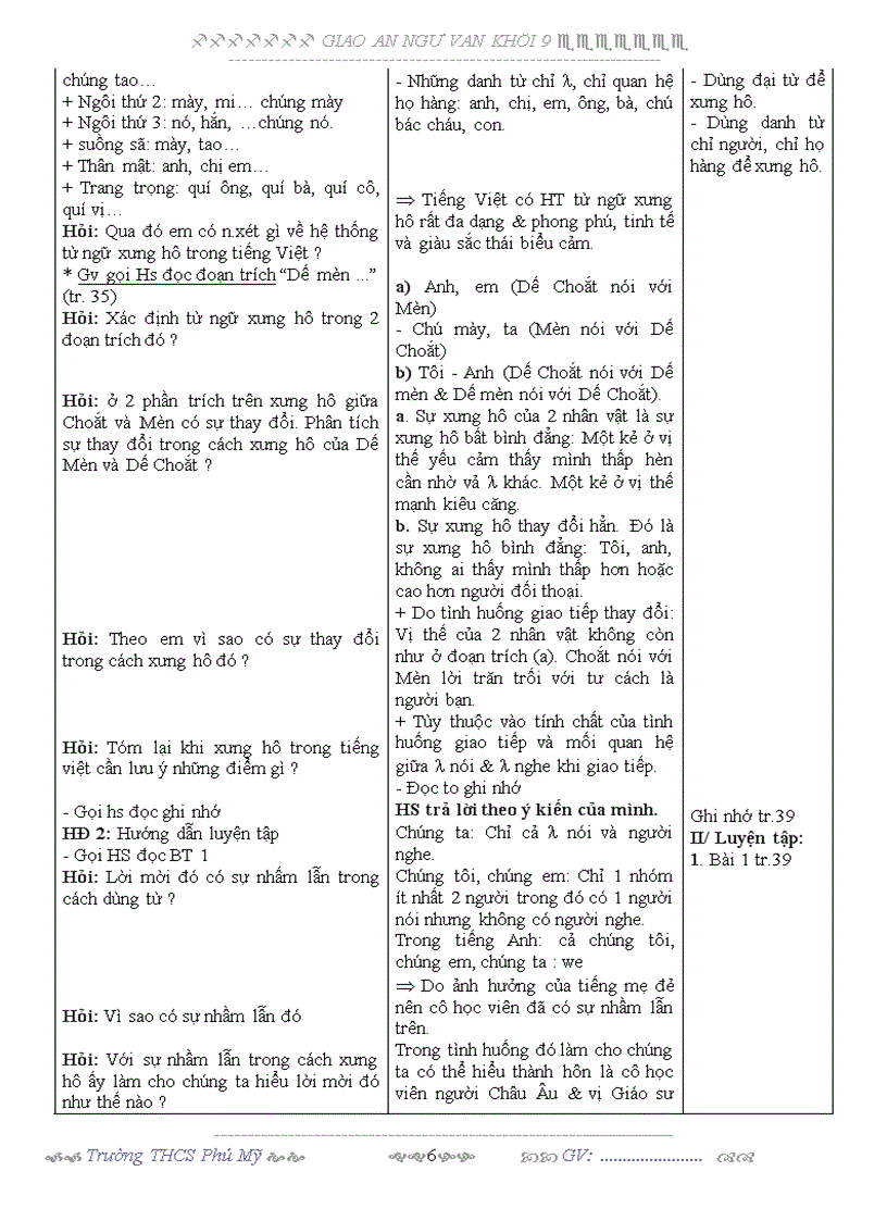 image for page Giao an van 9 tuan 4 3 cot 1