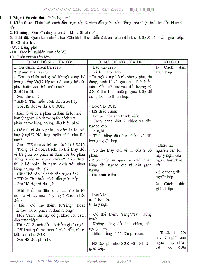 image for page Giao an van 9 tuan 4 3 cot 1