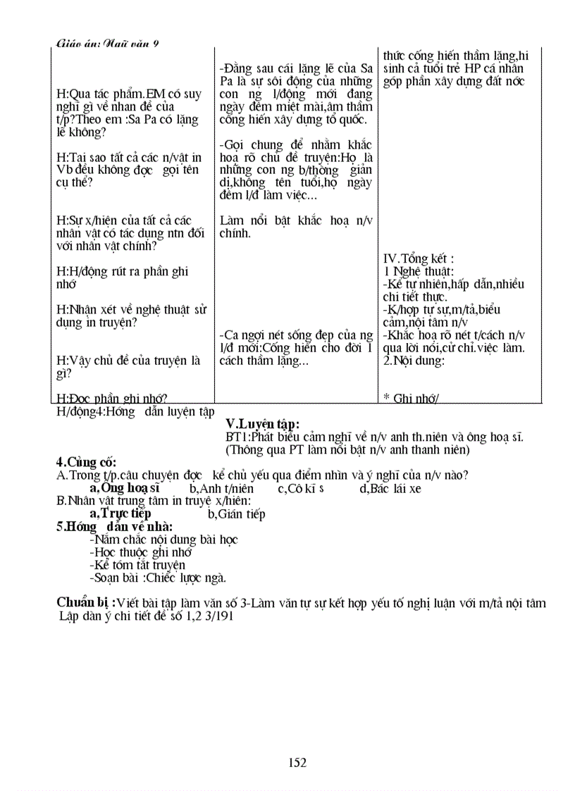 image for page Giáo án văn lớp 9 cn