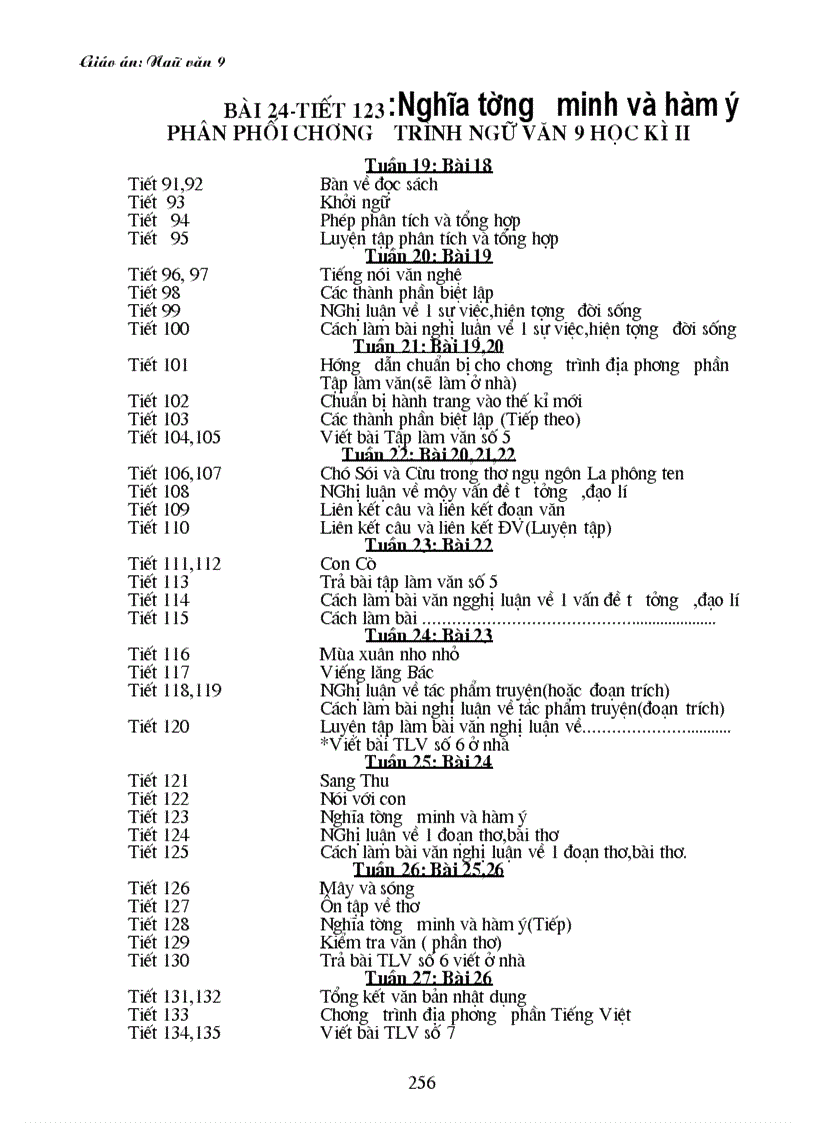 image for page Giáo án văn lớp 9 cn