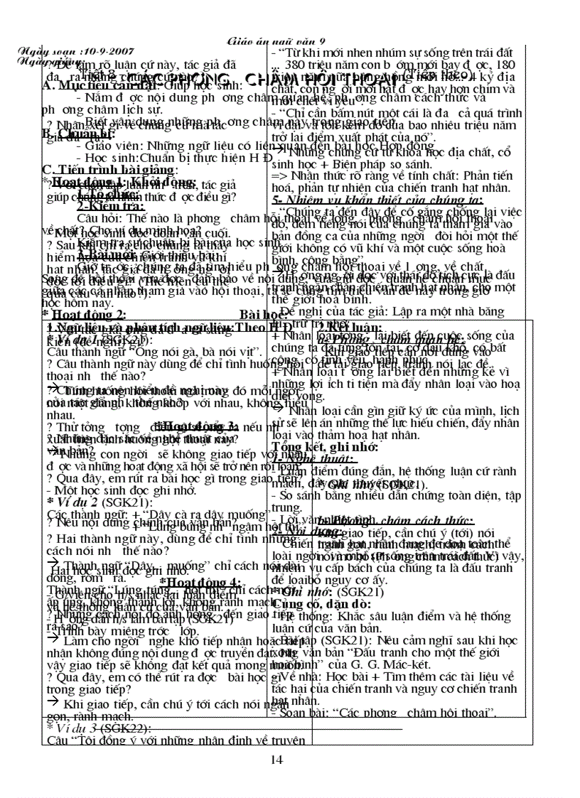 image for page Giáo án Văn từ tiết 1 đến 157