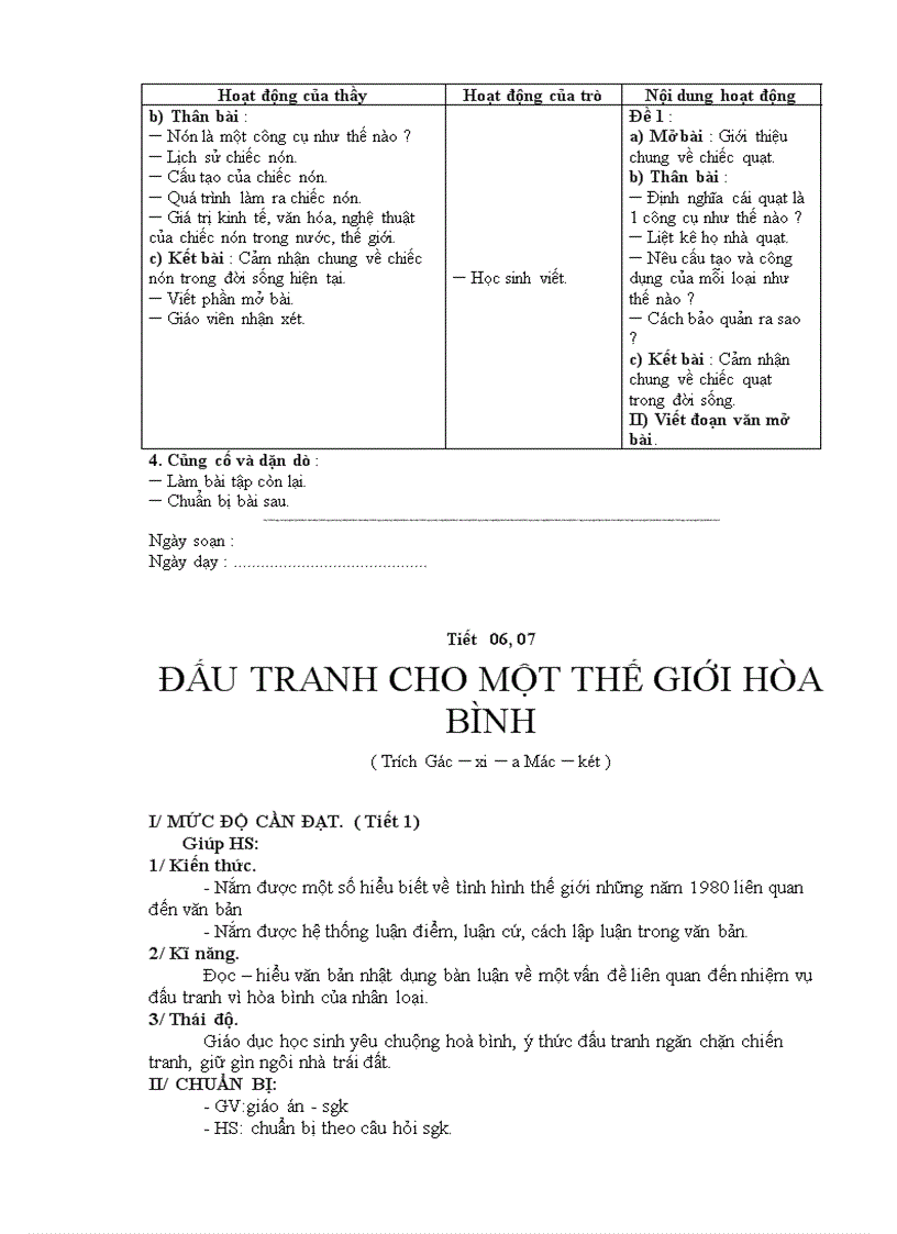 image for page Giáo ánNgữ văn 9 cả năm chuẩn KTKN 3cột