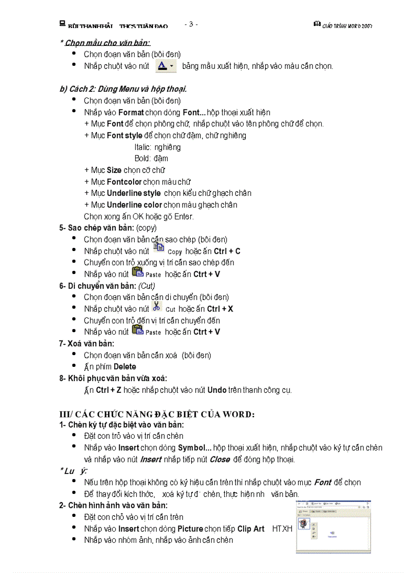 image for page Giáo trình Word