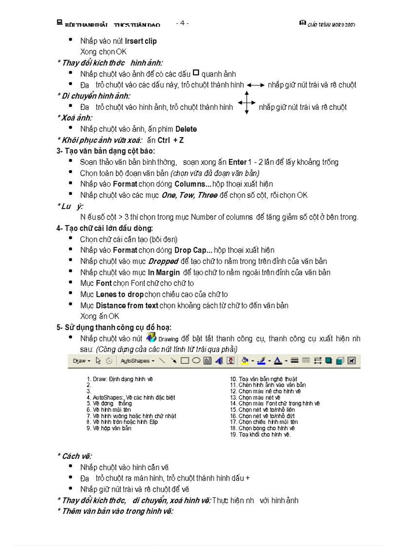 image for page Giáo trình Word