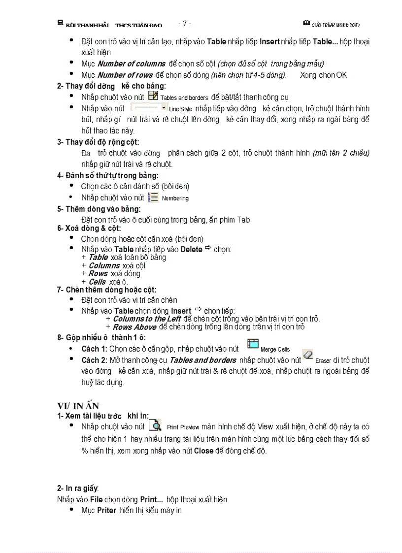 image for page Giáo trình Word