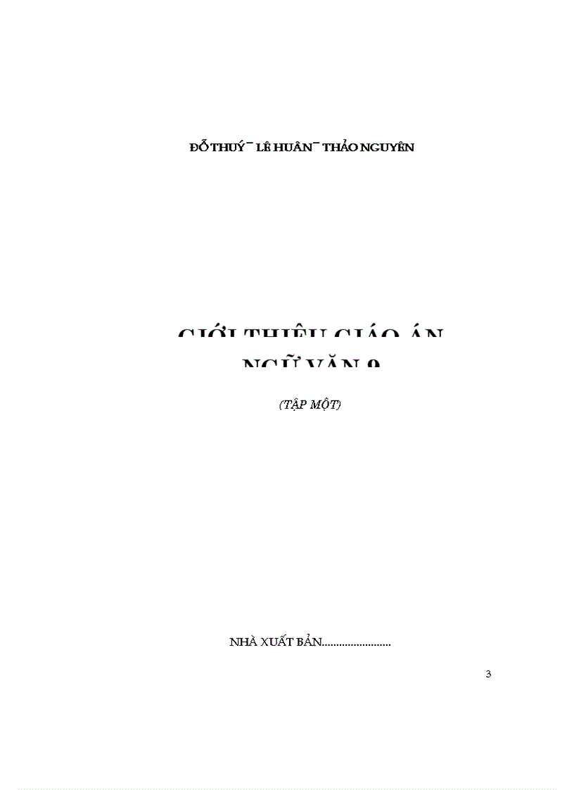 image for page Giới thiệu giáo án ngữ văn 9 1