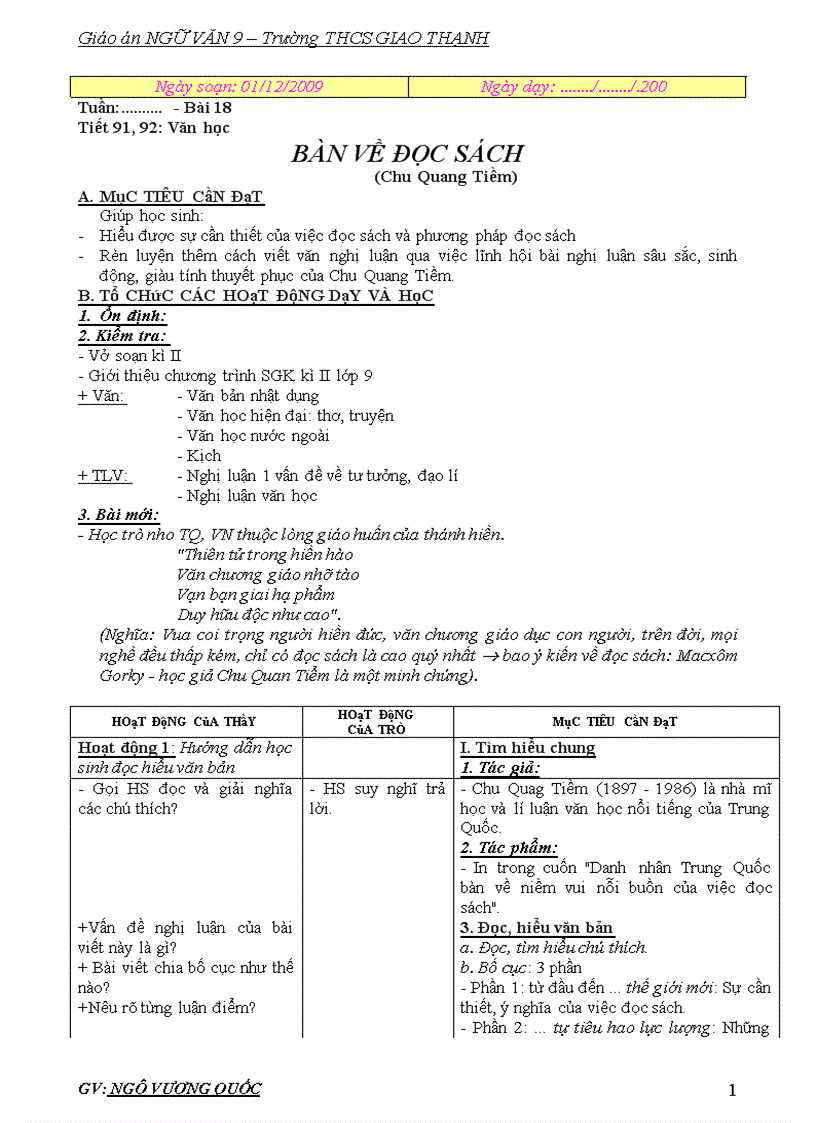 image for page Giáo án ngữ văn9 3cột 1