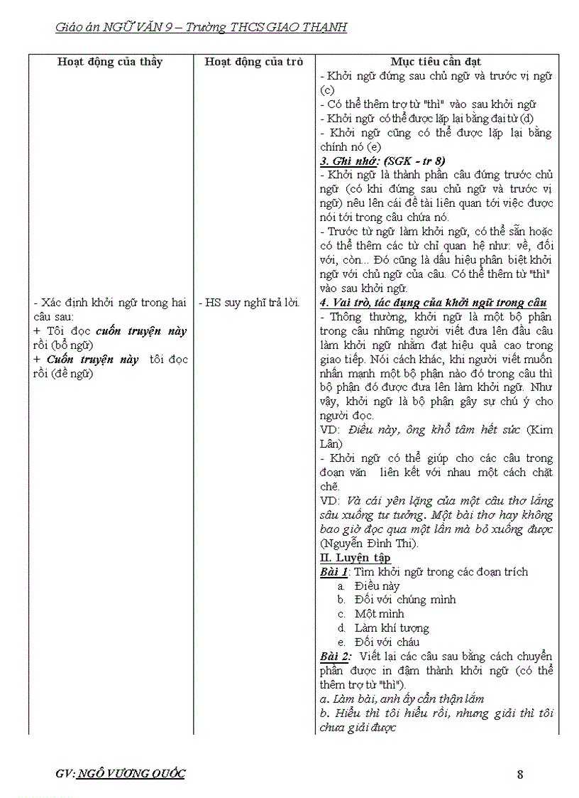 image for page Giáo án ngữ văn9 3cột 1