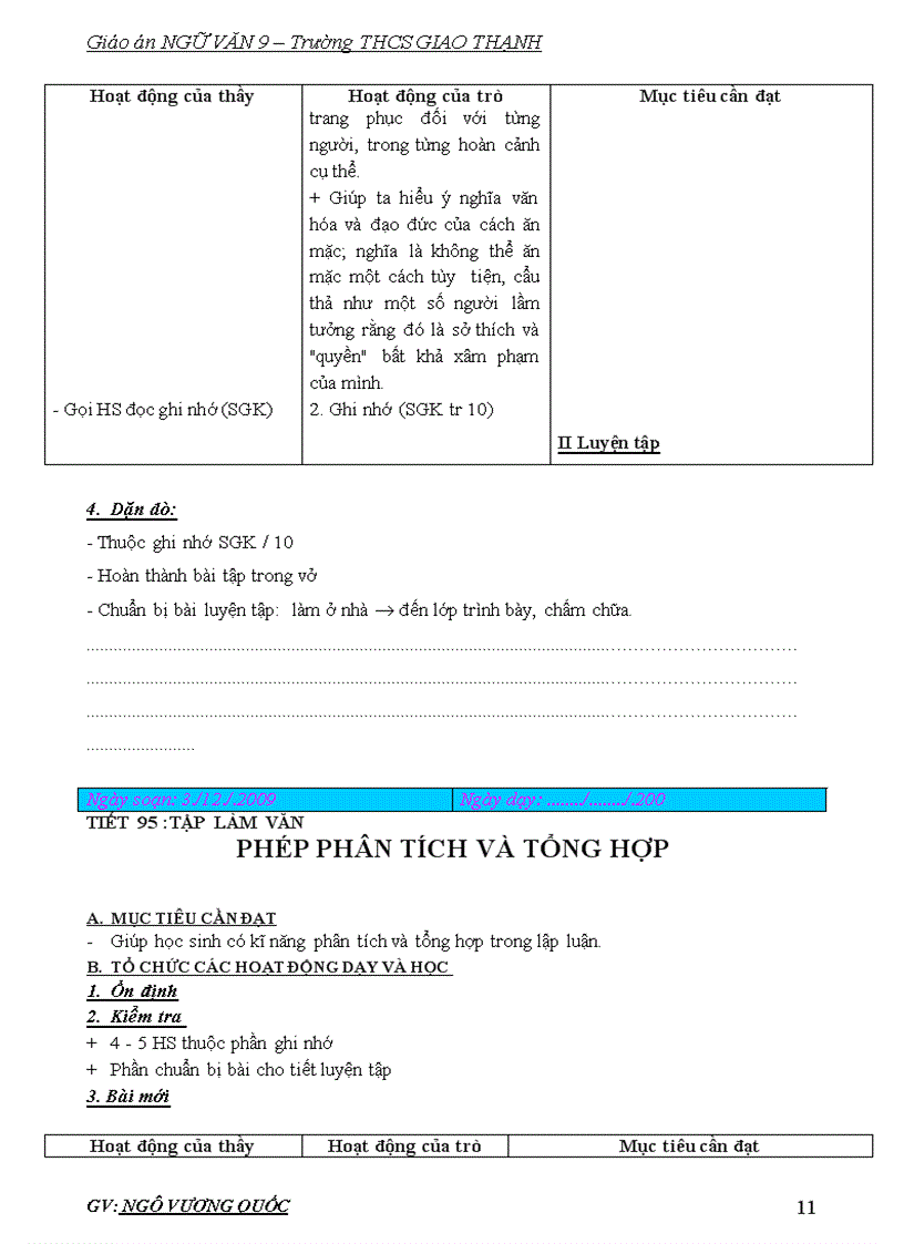image for page Giáo án ngữ văn9 3cột 1
