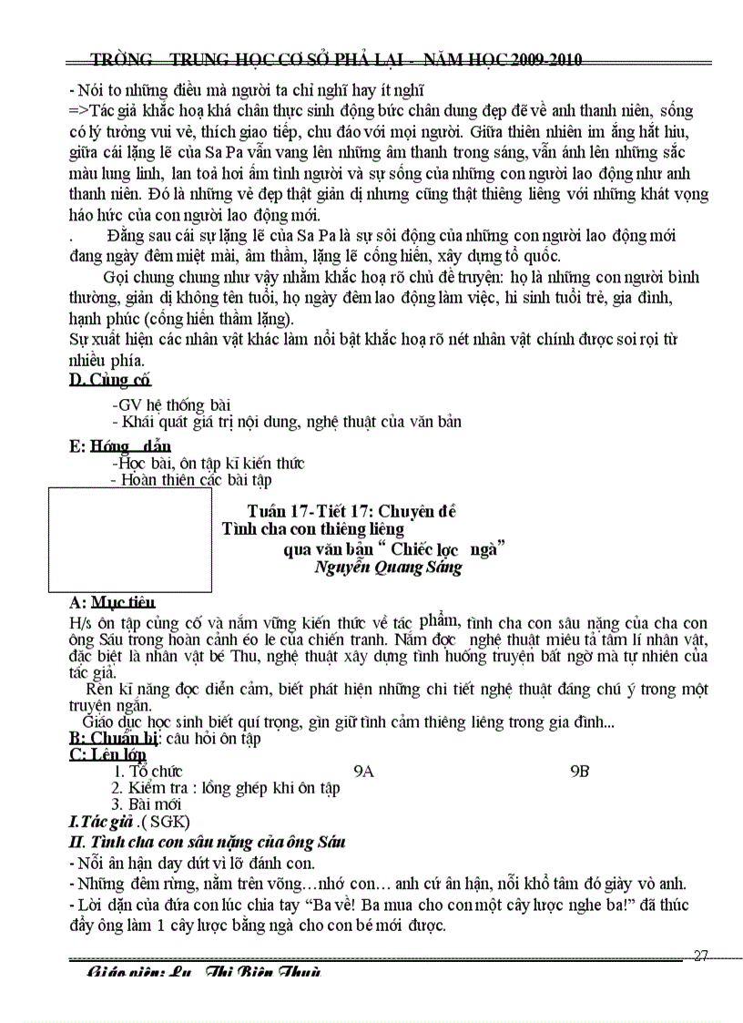 image for page Giáo án tự chọn 9 1