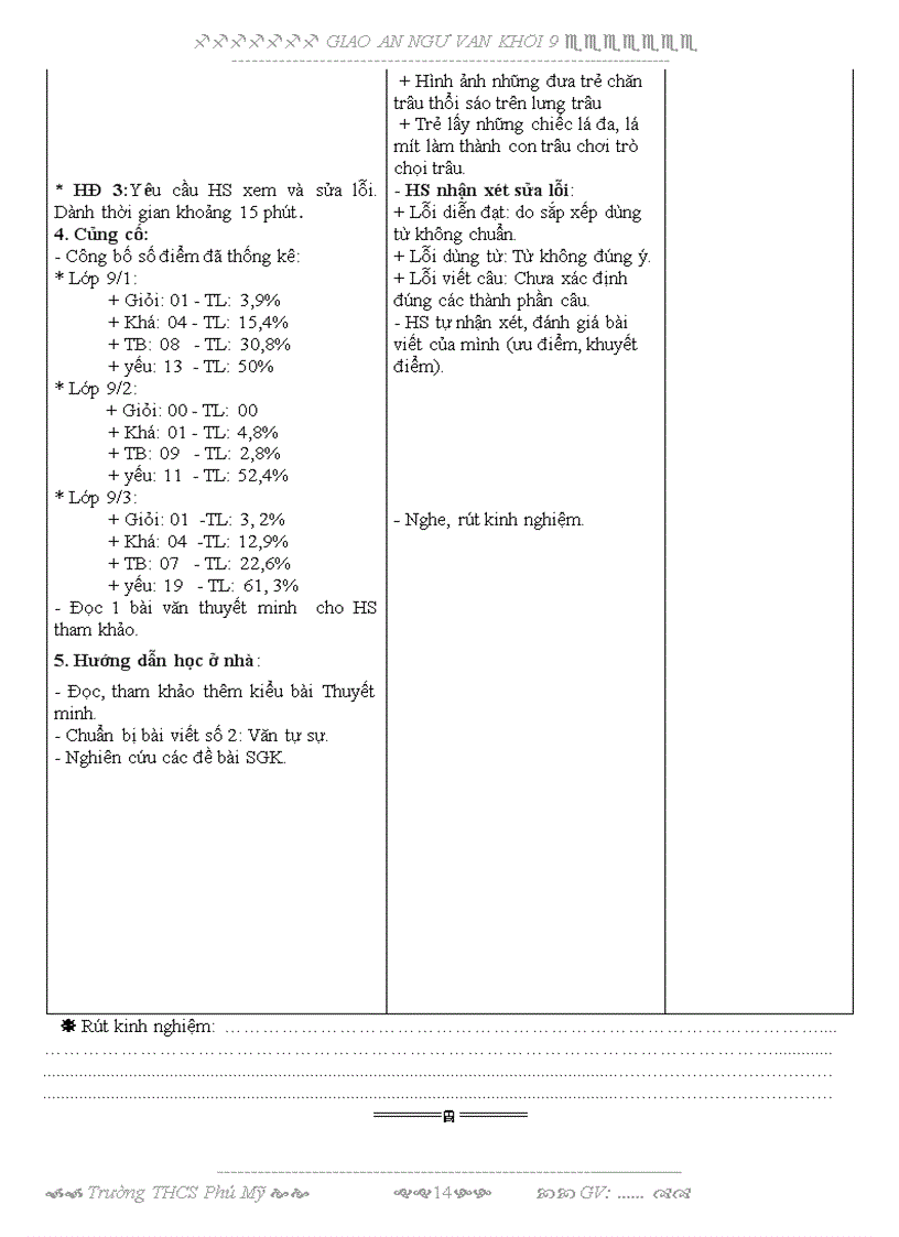 image for page Giáo án Văn 9 Tuần 6 1