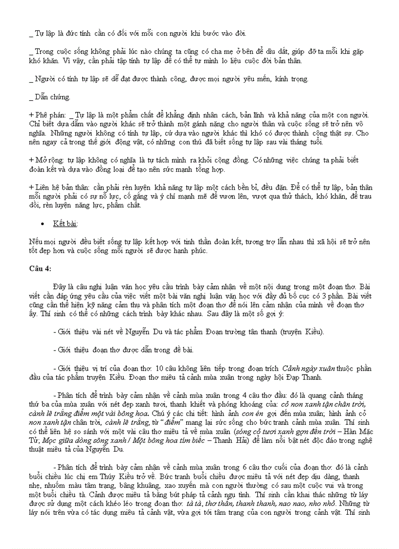 image for page Gợi ý đáp án thi tuyển sinh vào 10 thpt