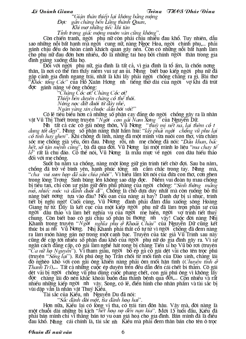 image for page Hình ảnh người phụ nữ trong văn học trung đại