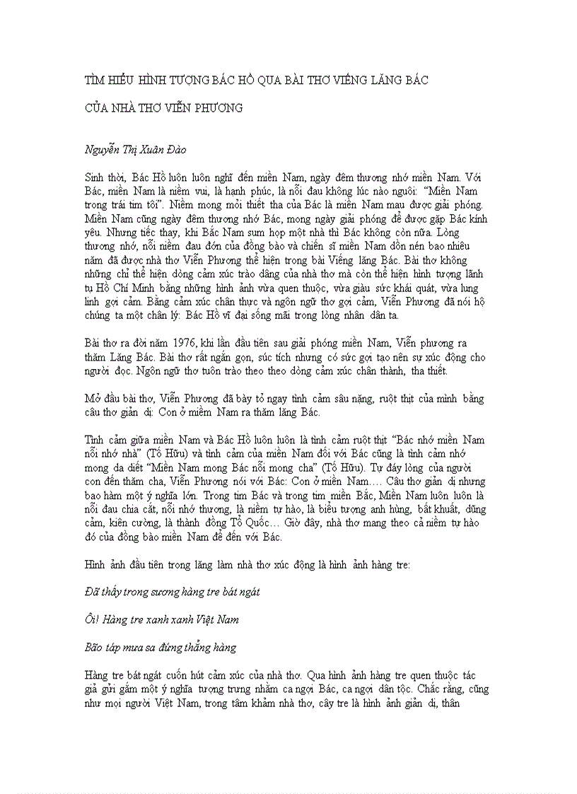 image for page Hình tượng Bác Hồ trong Viếng lăng Bác