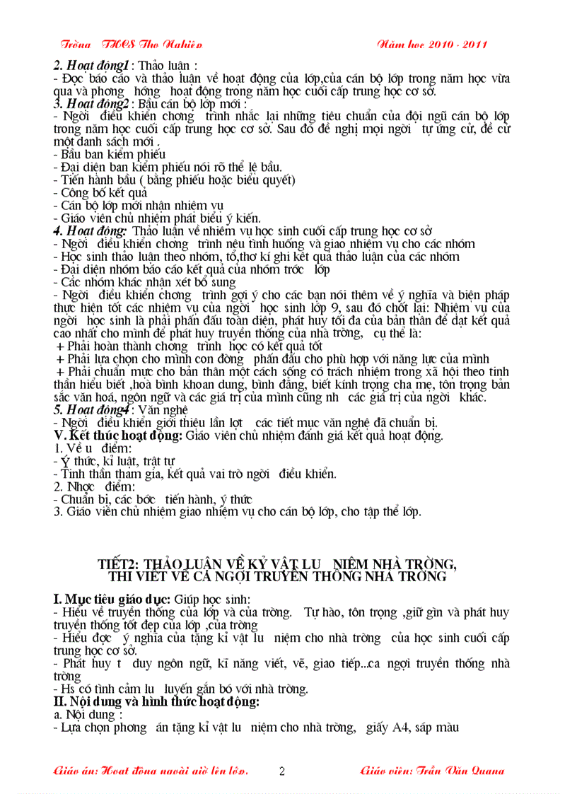 image for page Hoạt động NGLL 2011