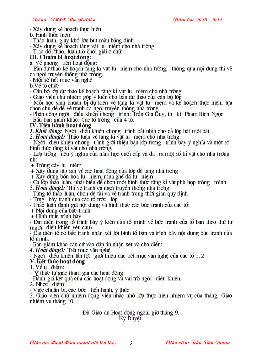 image for page Hoạt động NGLL 2011