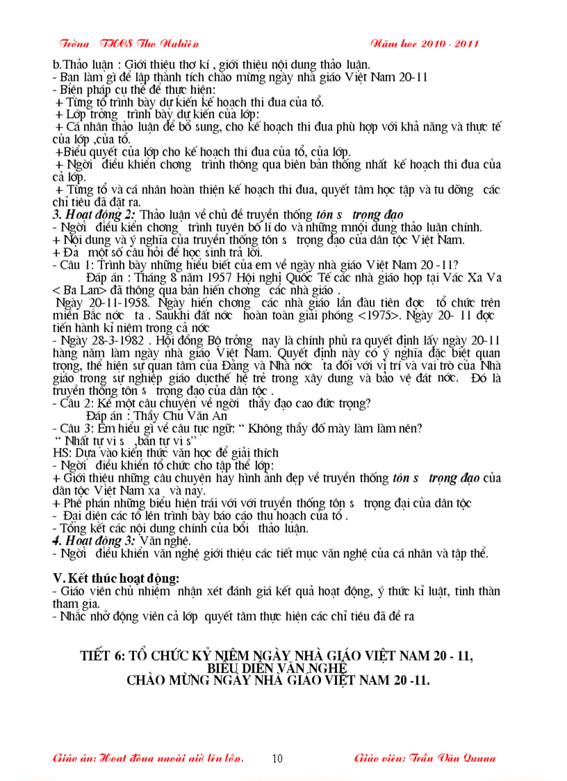 image for page Hoạt động NGLL 2011