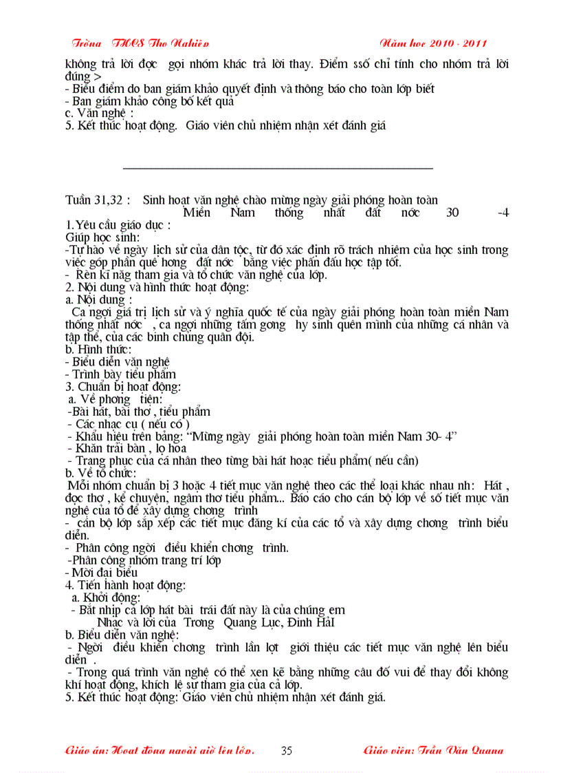 image for page Hoạt động NGLL 2011