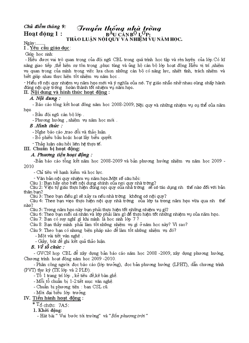 image for page Hoạt động NGLL 9