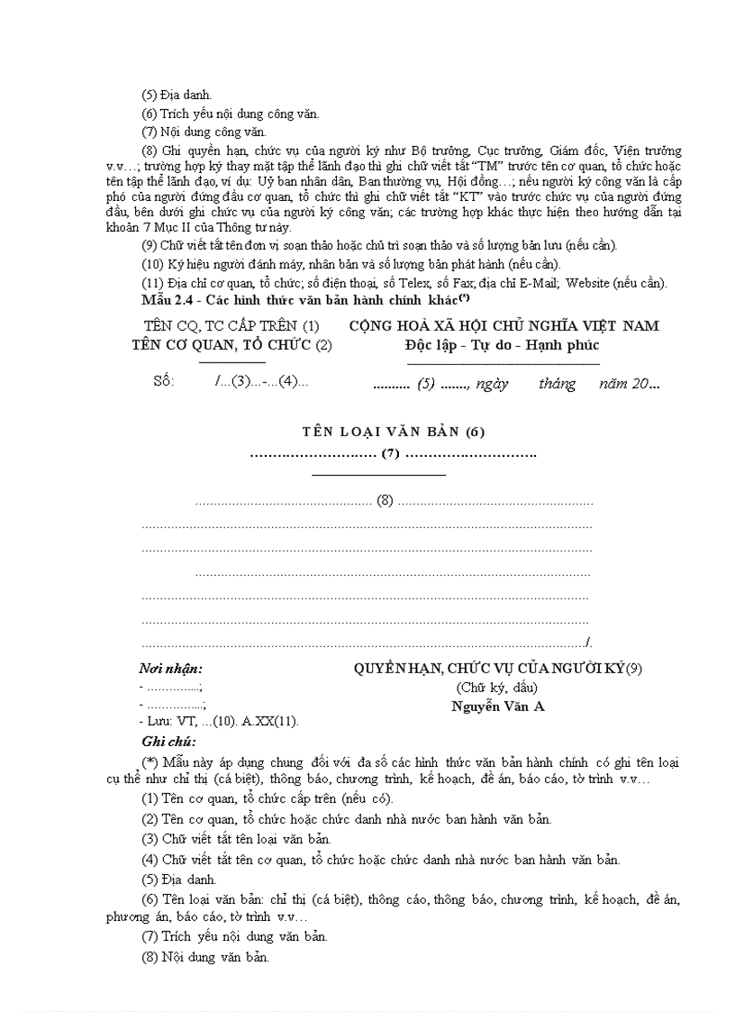 image for page Hướng dẫn trình bày văn bản