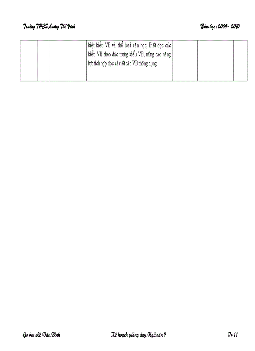 image for page Ke hoach bo mon ngữ văn 9
