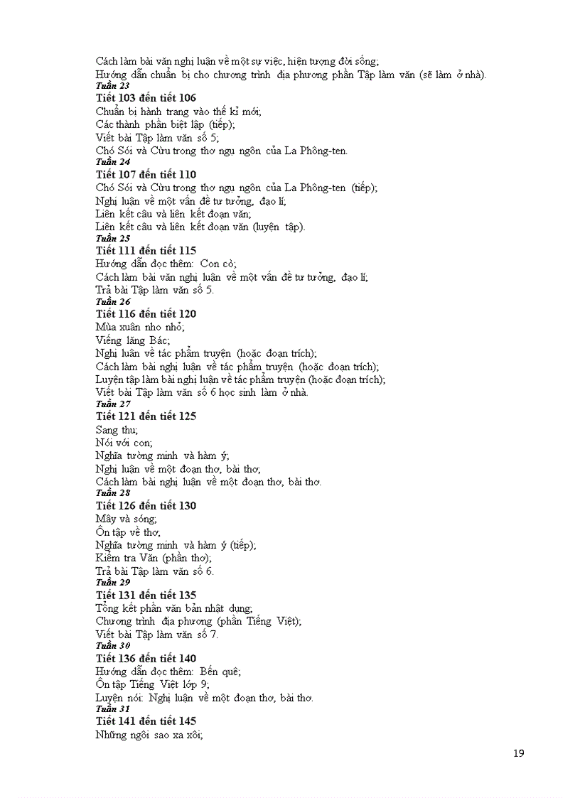 image for page Khung PPCT Van THCS Tu 2009 2010