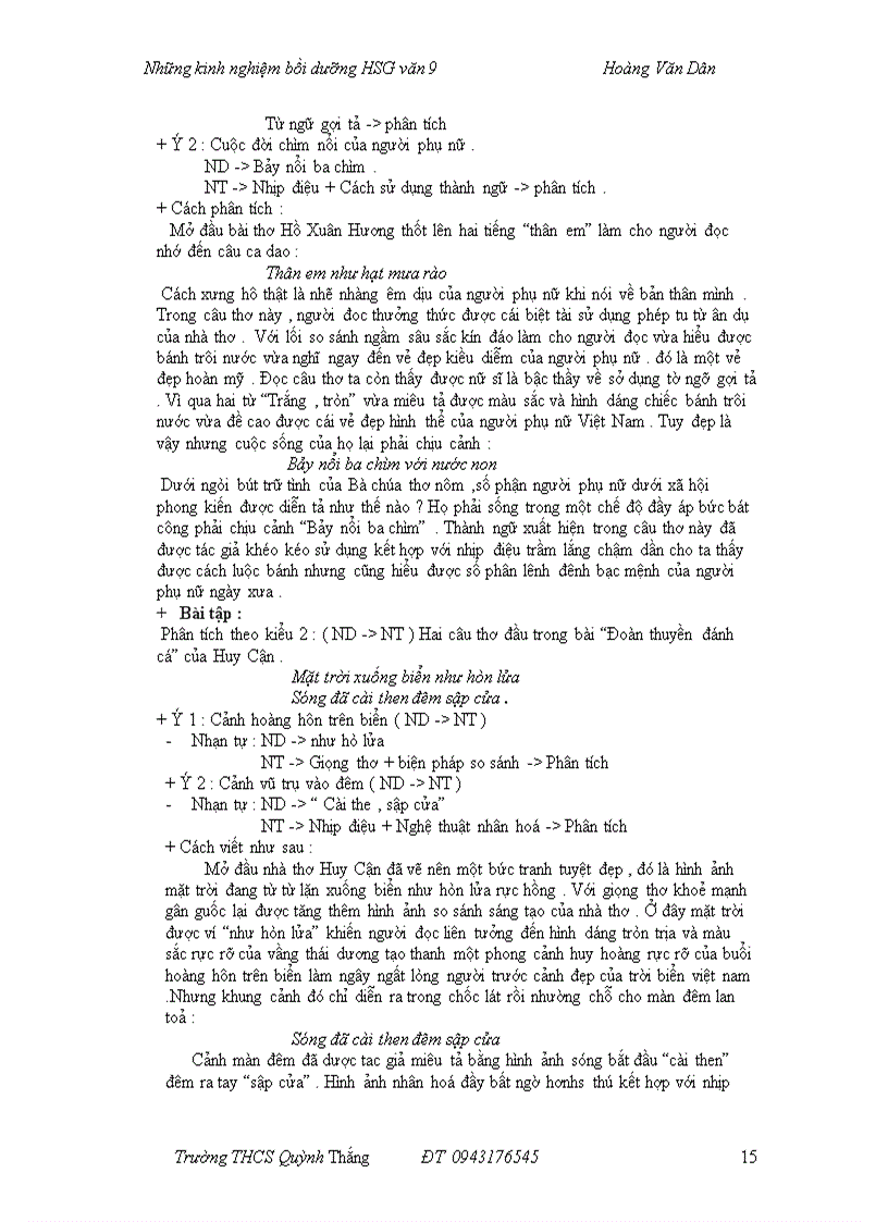 image for page Kinh nghiệm dạy phân tích tác phẩm của tôi